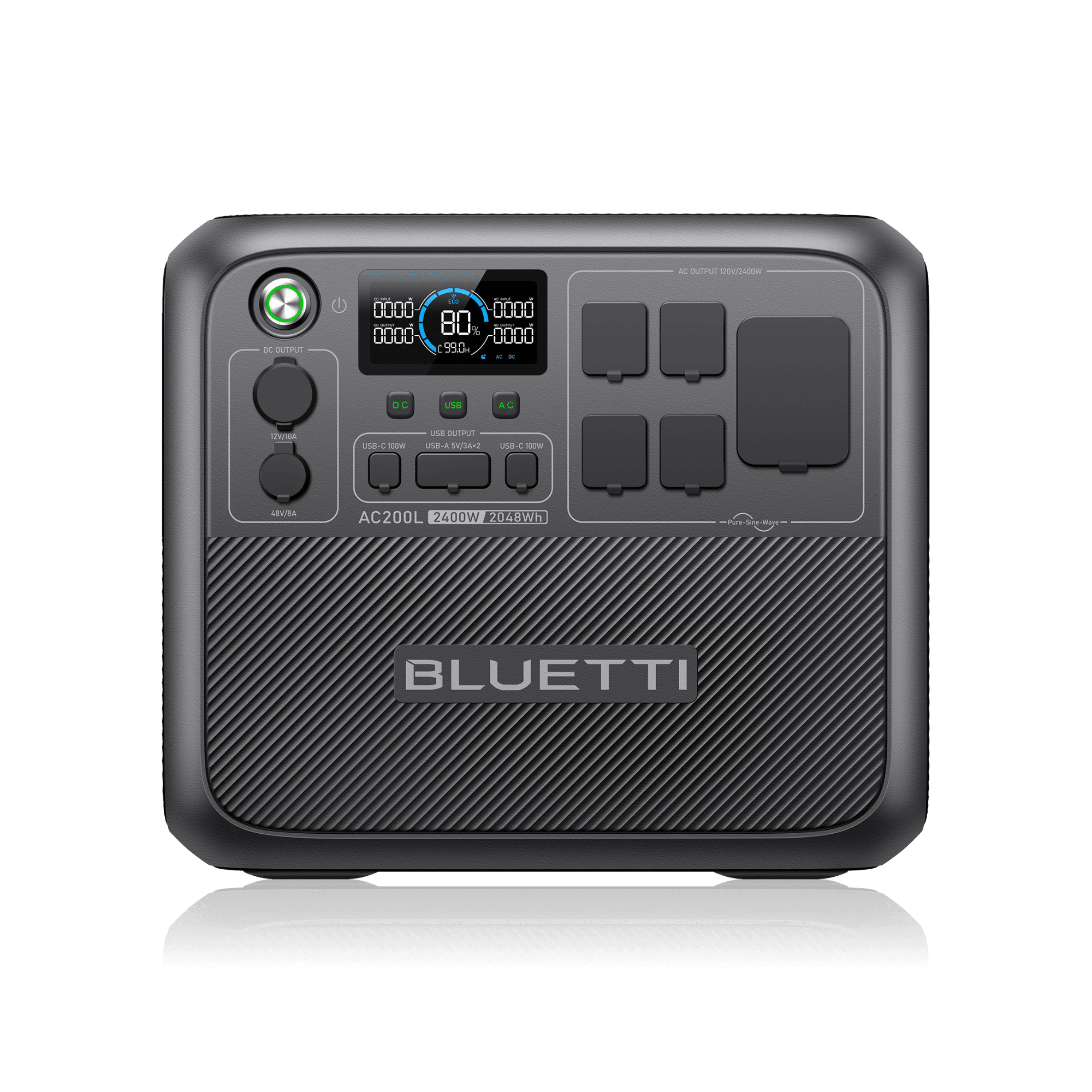 Bluetti AC200L portable power station used as a representative mid-capacity model